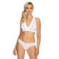 Sheer Lace Wireless Bra Top Gizela White - STREET STYLE