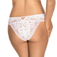 Sheer Lace Tanga Panty Gizela White - STREET STYLE