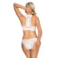 Sheer Lace Tanga Panty Gizela White - STREET STYLE