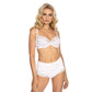 Sheer Lace Demi Cup Bra Gizela White - STREET STYLE