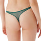 Gossard Glossies Lace Jade Sheer Mesh Thong Panty - STREET STYLE