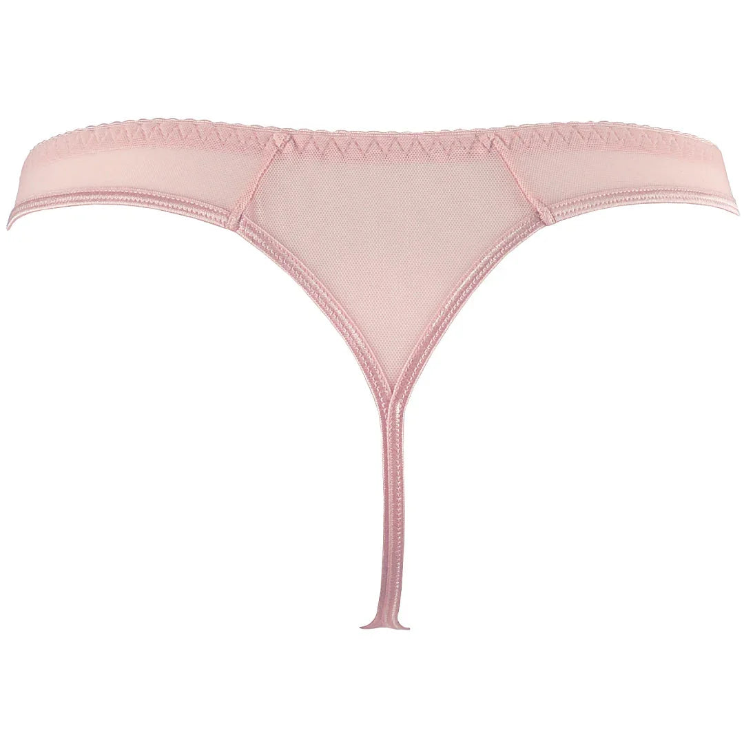 Axami Copper Rose Sheer Mesh Thong Panty - STREET STYLE