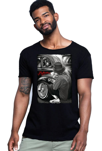 Gonzales Tattoo Skull - T-shirt Uomo Cotone Fiammato - STREET STYLE