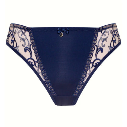 No VPL Sheer Mesh Tulle Embroidered Tanga Panty Hazel - STREET STYLE