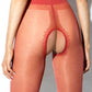 Open Crotch Pantyhose 20DEN Hip Gloss Amour Red - STREET STYLE