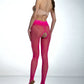 Open Crotch Pantyhose 30DEN Hip Lace Viva Magenta - STREET STYLE