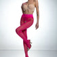 Open Crotch Pantyhose 30DEN Hip Lace Viva Magenta - STREET STYLE
