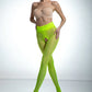 Open Crotch Pantyhose 30DEN Hip Lace Fluo Yellow - STREET STYLE