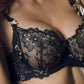 Sheer Mesh Embroidered Balconette Bra Caprise Hortense - STREET STYLE