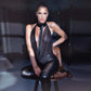 Wetlook Open Back Catsuit Bad Girl - STREET STYLE