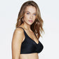 Everyday Wireless Cotton-lined Bra Dominique Isabelle Black - STREET STYLE