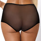 PariPari Jenny Sheer Embroidered High-Waist Panty Black - STREET STYLE