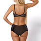 PariPari Jenny Black Sheer Full Brief Panties with Embroidery - STREET STYLE