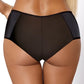 PariPari Jenny Black Sheer Full Brief Panties with Embroidery - STREET STYLE
