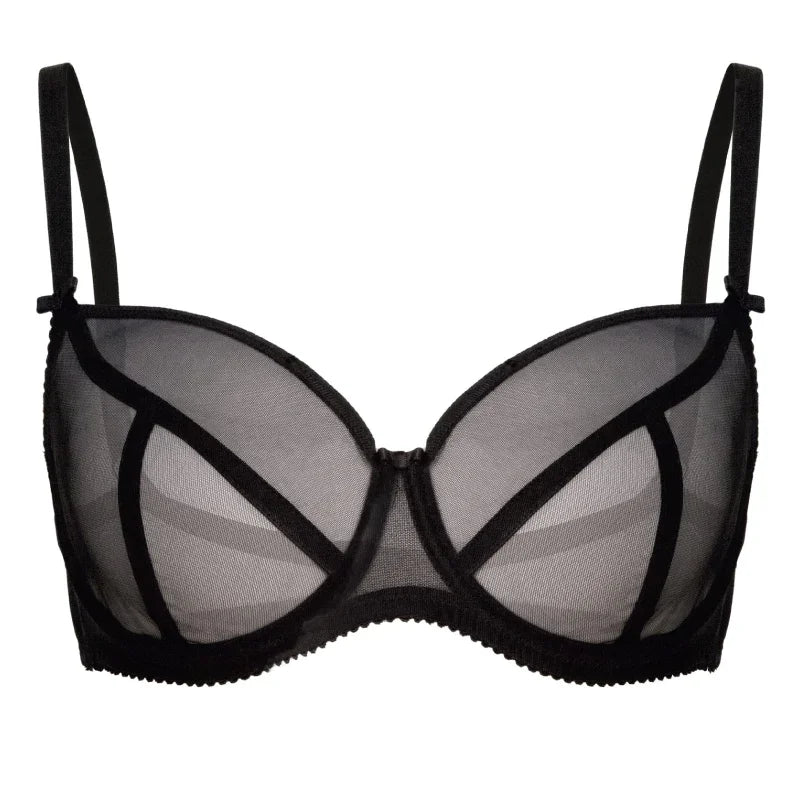 Sheer See Through Full Figure Bra Janette - STREET STYLE