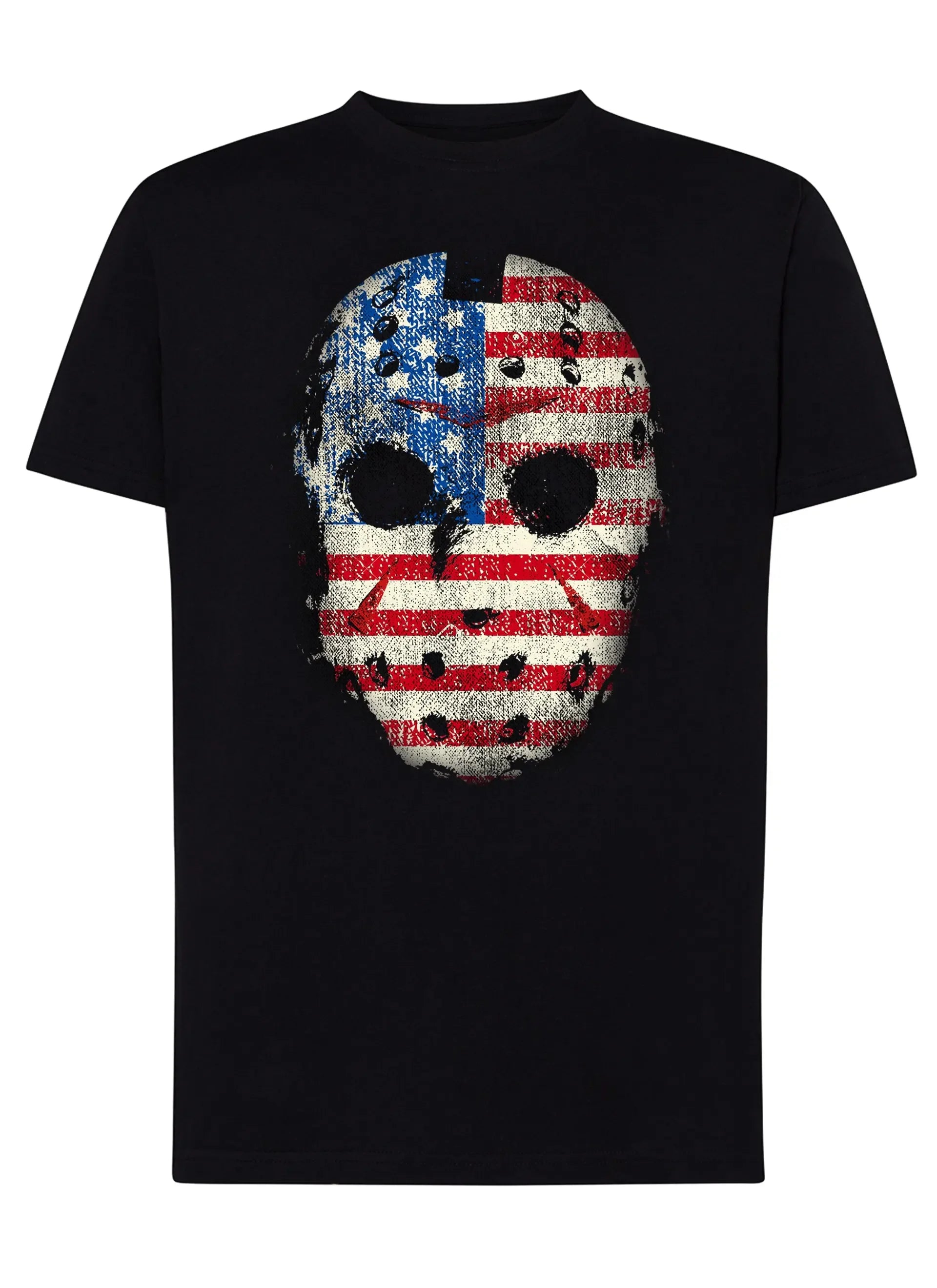 Jason Mask Black America Tattoo 10051 T-shirt Urban Men Uomo 100% Cotone Pettinato JK - STREET STYLE