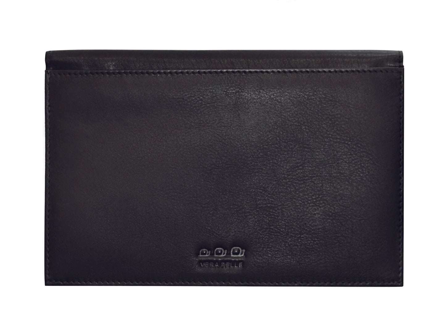 K0018AB | Car and motorbike document holder in genuine full grain leather with light grain. Black colour. Snap button closure. Dimensions: 19 x 13 x 1 cm. Packaging: TNT bag - STREET STYLE