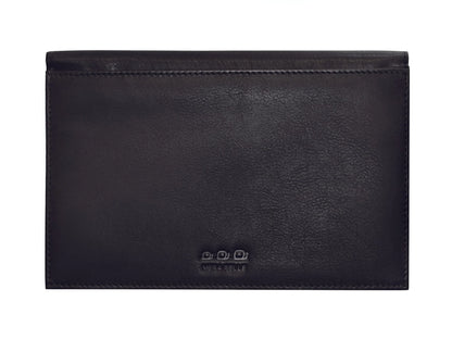 K0018AB | Car and motorbike document holder in genuine full grain leather with light grain. Black colour. Snap button closure. Dimensions: 19 x 13 x 1 cm. Packaging: TNT bag - STREET STYLE