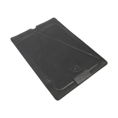 K0031AB | Modular Tablet Case/Support in Genuine Leather, full grain, dollar grain. Black colour. Closure with magnets. Dimensions: 22 x 31 cm. Packaging: TNT bag - STREET STYLE