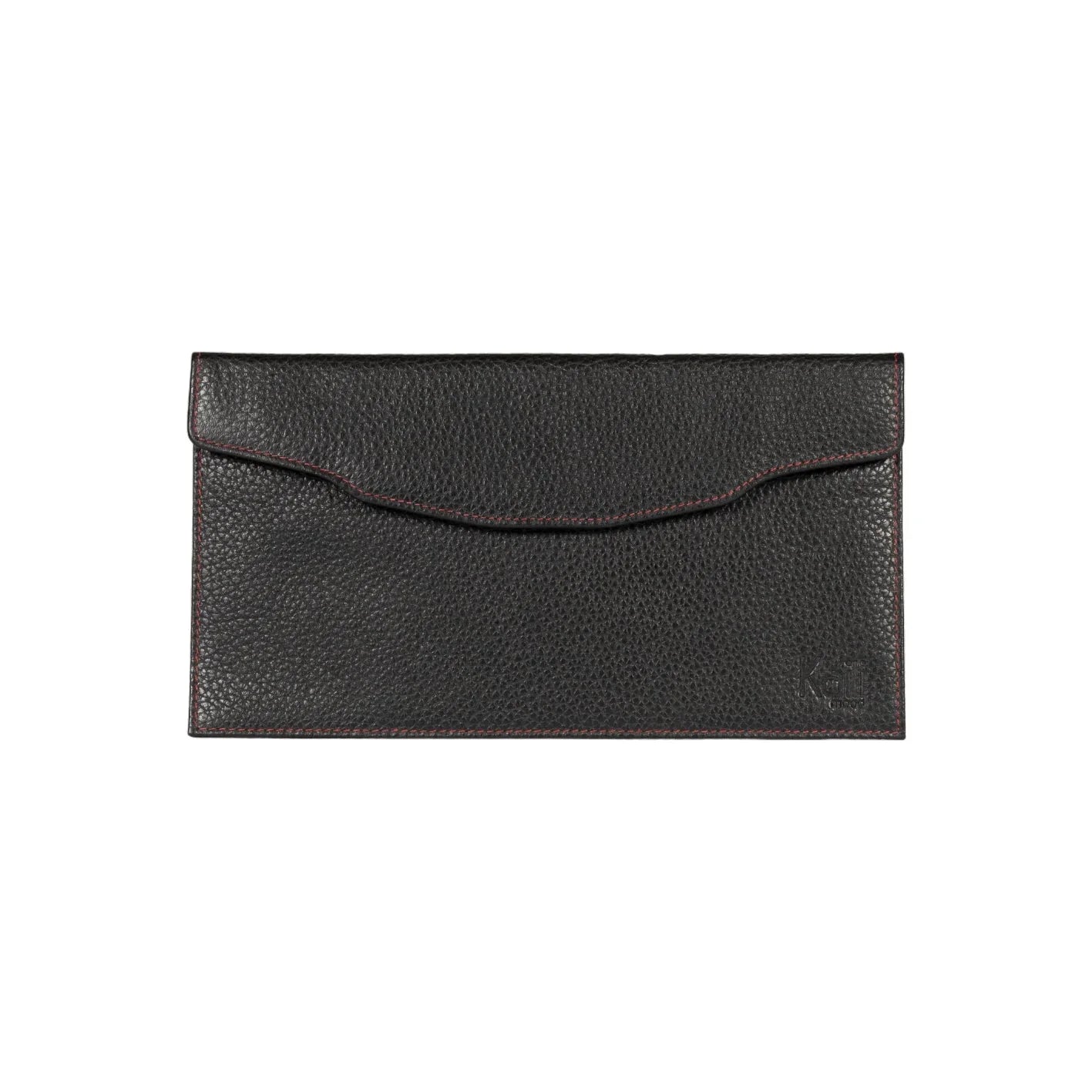 K0034AB | Busta Piatta in Vera Pelle pieno fiore, grana dollaro - Colore Nero. Pattina di chiusura con bottone automatico. Dimensioni: cm 22,5 x 12,5 x 0,5 - Confezione: Sacchetto Tnt - STREET STYLE