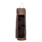 K0036BB | Punching Bag Container in Genuine Leather, Full Grain, Volante - Dark Brown Color - Accessories Polished Nickel. Dimensions: 35 x 35 x 120 cm - Packaging: TNT bag - STREET STYLE