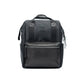 K0037AB | Water-repellent backpack in Waterproof Nylon/Genuine full-grain leather with light grain - Black color - Polished nickel accessories. Dimensions: 27 x 39 x 19 cm - Packaging: TNT bag - STREET STYLE