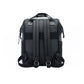K0037AB | Water-repellent backpack in Waterproof Nylon/Genuine full-grain leather with light grain - Black color - Polished nickel accessories. Dimensions: 27 x 39 x 19 cm - Packaging: TNT bag - STREET STYLE
