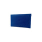 K0040DB | Sachet with flap Made in Italy in genuine full grain leather, dollar grain - Blue color - Dimensions: 13 x 8 x 0.5 cm - Packaging: Rigid bottom/lid gift box - STREET STYLE