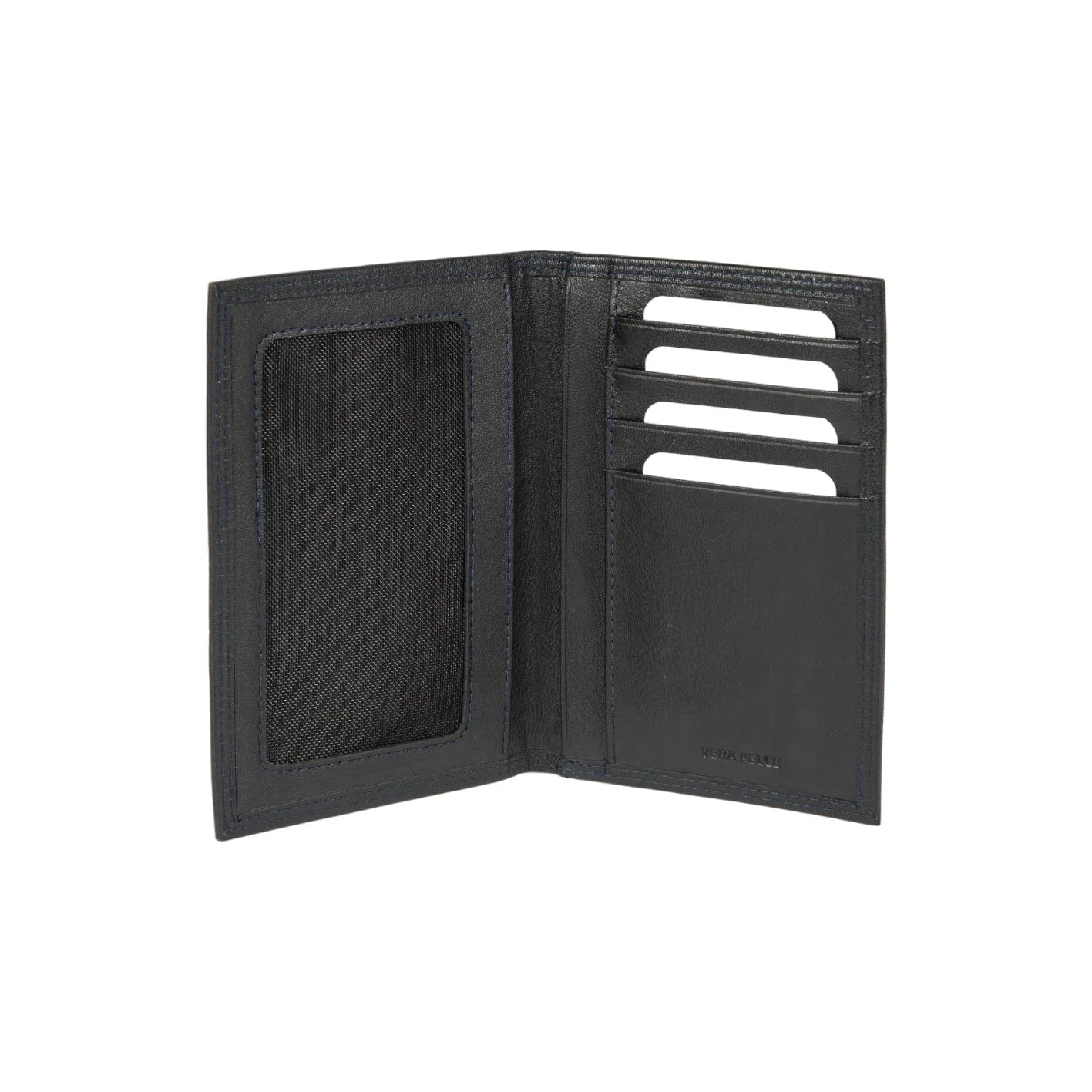 K10222AB | Porta Documenti + Passaporto in Vera Pelle pieno fiore, con leggera grana. Colore Nero. Dimensioni da chiuso: cm 10 x 14 x 1 - Confezione: Gift Box rigido fondo/coperchio - STREET STYLE