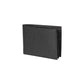 K10304AB | Men's wallet in genuine full grain leather, dollar grain. Black colour. Coin pocket. Dimensions when closed: 12.5 x 9.3 x 1 cm. Packaging: Rigid bottom/lid gift box - STREET STYLE