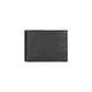 K10304AB | Men's wallet in genuine full grain leather, dollar grain. Black colour. Coin pocket. Dimensions when closed: 12.5 x 9.3 x 1 cm. Packaging: Rigid bottom/lid gift box - STREET STYLE