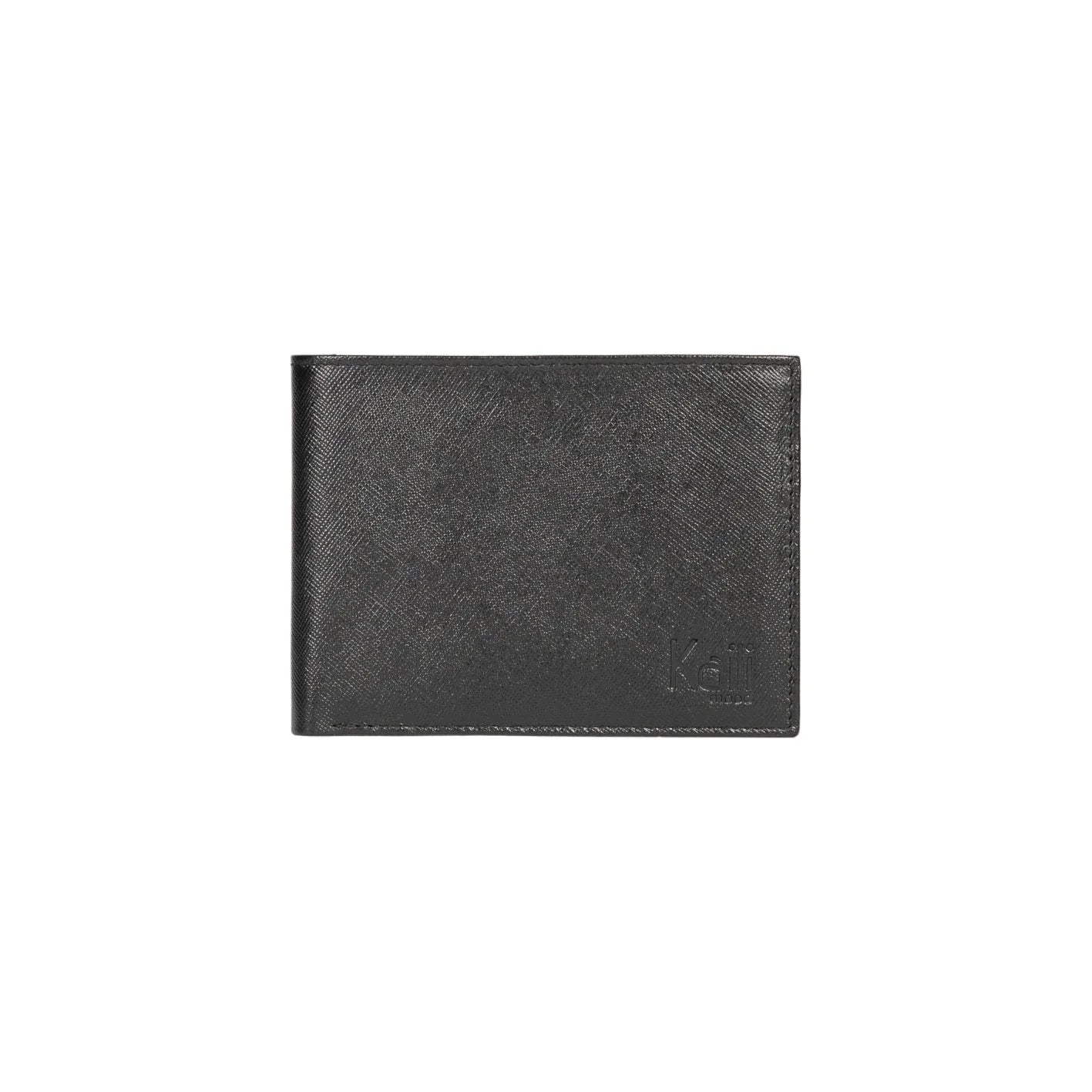 K10812AB | Men's Wallets in Saffiano Genuine Leather. Black colour. 8 credit card slots. Dimensions when closed: 12.5 x 9.5 x 1 cm. Packaging: Rigid bottom/lid gift box - STREET STYLE