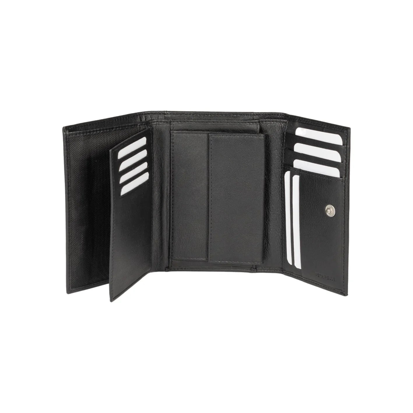 K11433AB | Portafogli Donna in Vera Pelle pieno fiore, con leggera grana. Colore Nero. Dimensioni da chiuso: cm 14 x 10,5 x 2,5. Confezione: Gift Box rigido fondo/coperchio - STREET STYLE