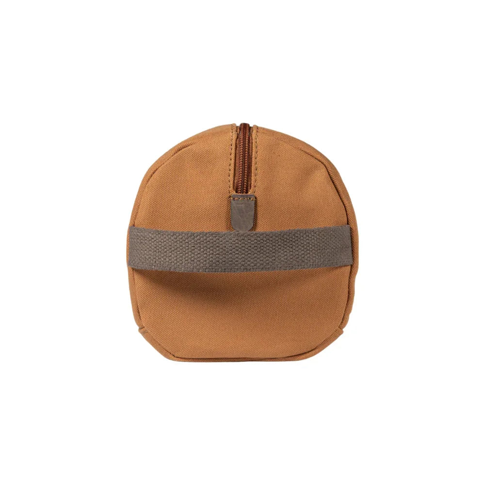 K2005UB | Beauty Case in Canvas 100% Cotton/Genuine Full Grain Leather, Naked. Leather Color. Side handle. Zip closure. Dimensions: cm 25 x 15 x 17. Packaging: Tnt bag - STREET STYLE