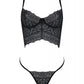 Longline Lace Bustier String Panty Set Passion Kerria - STREET STYLE
