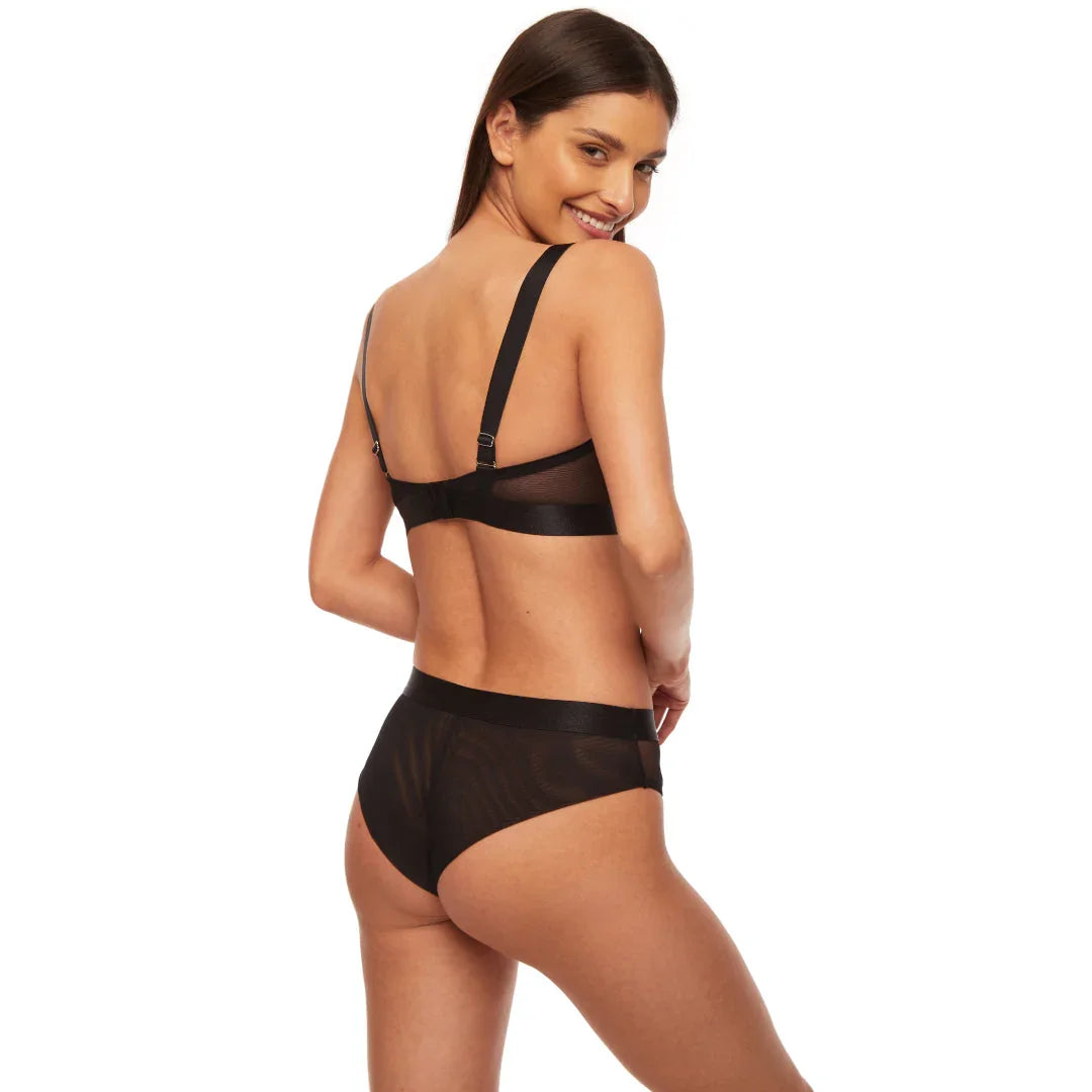 Sheer Mesh Brazilian Panty Kinga Mist - STREET STYLE