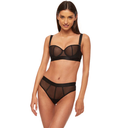 Sheer Mesh Brazilian Panty Kinga Mist - STREET STYLE