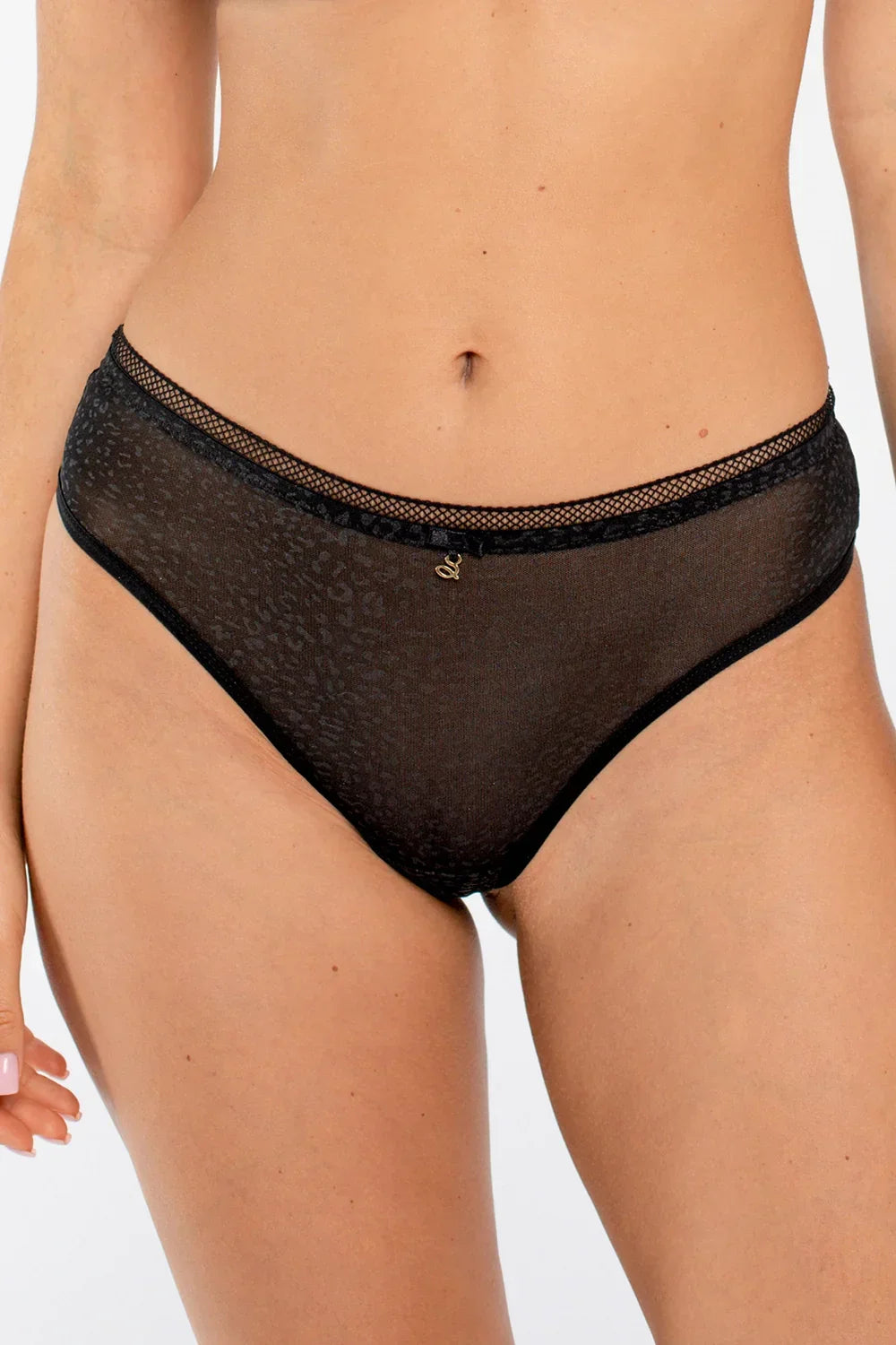 Semi-Sheer Tulle Thong Panty Samanta Leo - STREET STYLE