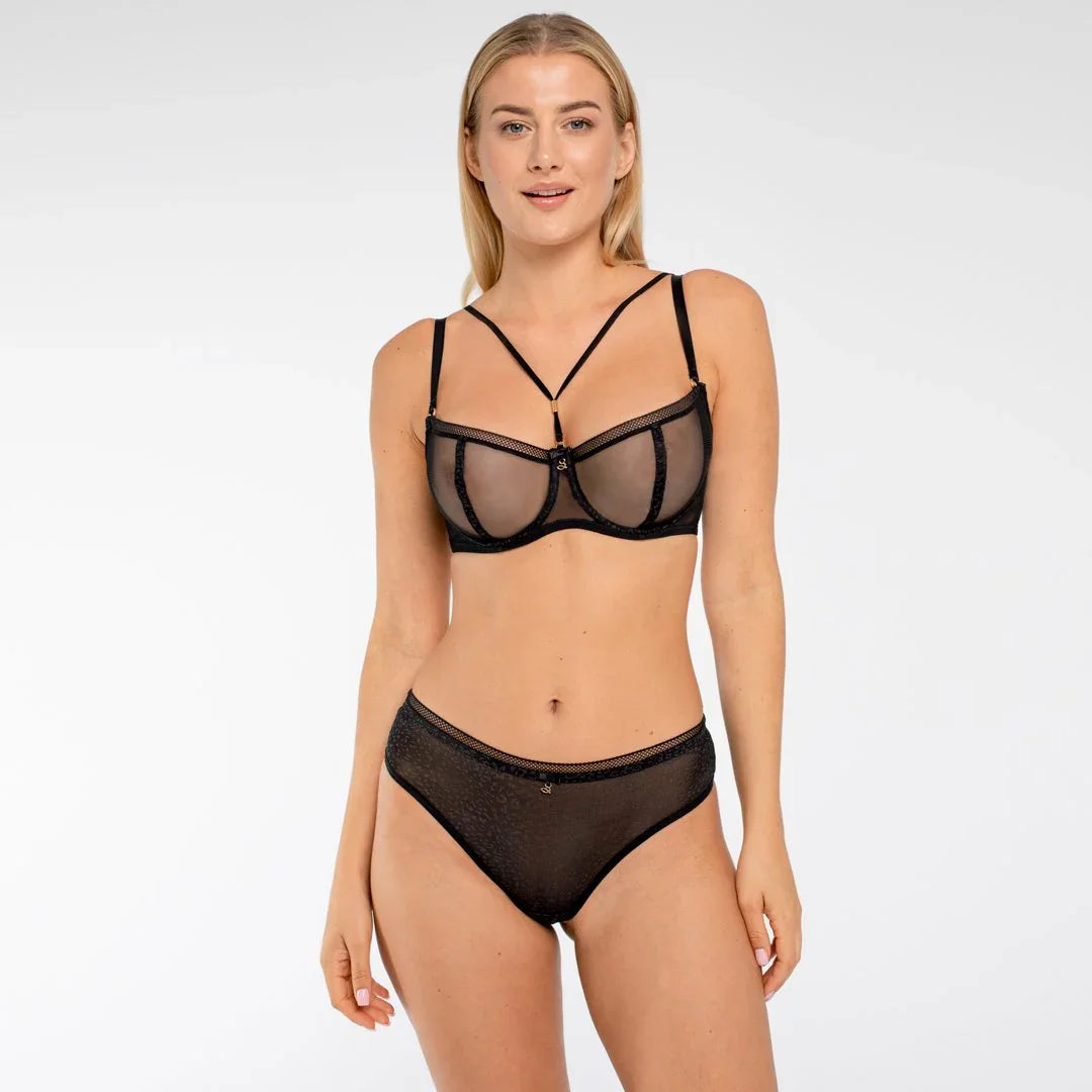 Semi-Sheer Tulle Thong Panty Samanta Leo - STREET STYLE