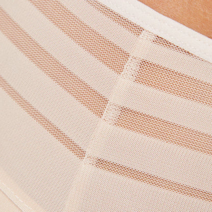 Sheer Striped Bikini Panty Gorteks Luna Blush - STREET STYLE