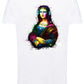 La Gioconda Pop Rock and roll Color Stilizzato 18-20-38 T-shirt Urban Slub Men Uomo 100% Cotone Fiammato JK - STREET STYLE