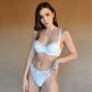 Lace Overlay Full Figure Bra Lauma Vivian White - STREET STYLE