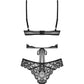 Soft Lace Bra & Sheer Thong Set Obsessive Blomentis - STREET STYLE