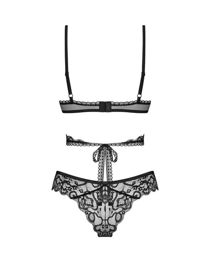Soft Lace Bra & Sheer Thong Set Obsessive Blomentis - STREET STYLE