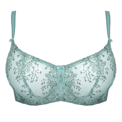 Sheer Embroidery Balconette Bra Laurel - STREET STYLE