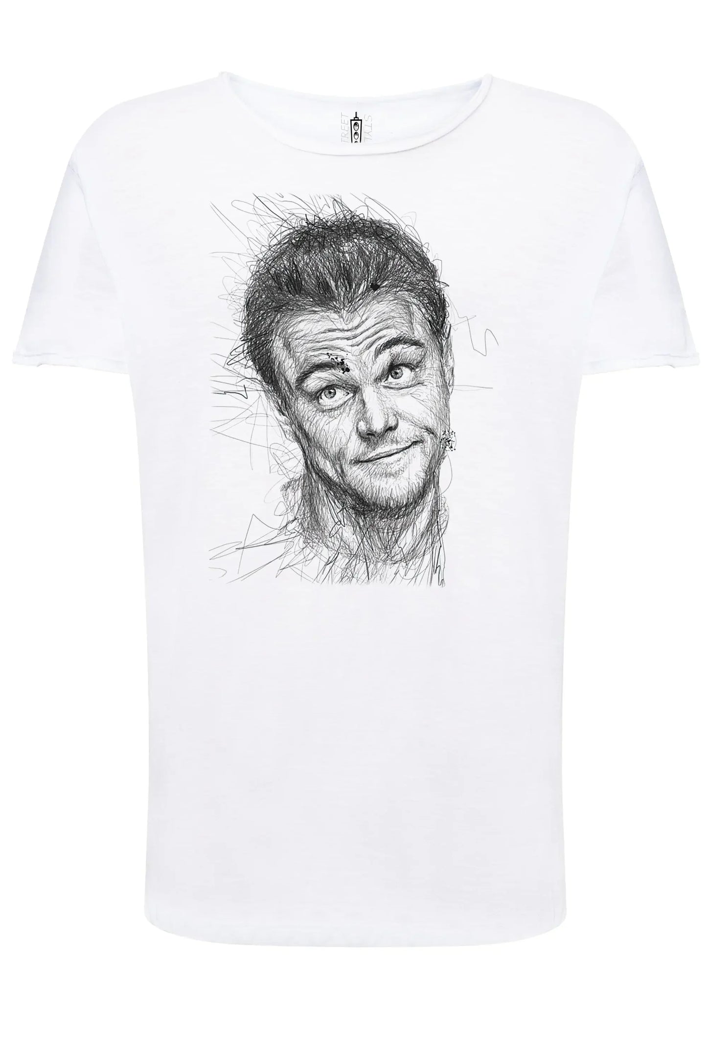 Leonardo DiCaprio The Legend Stilizzato Soggetto Attore 18-41 T-shirt Urban Slub Men Uomo 100% Cotone Fiammato JK - STREET STYLE