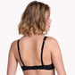 Sexy Sheer Mesh Demi Bra Lisca Peony Black - STREET STYLE