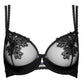 Sexy Sheer Mesh Demi Bra Lisca Peony Black - STREET STYLE