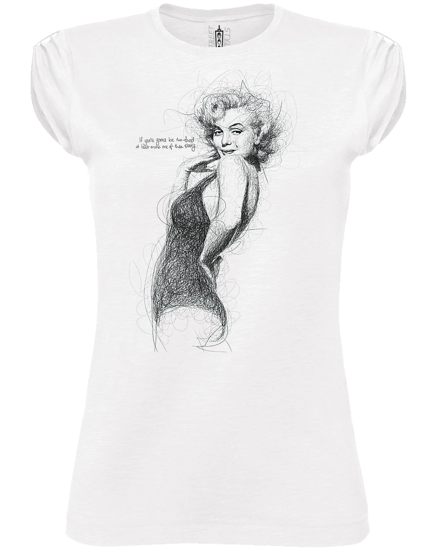 Marilyn Monroe Stilizzata — T-shirt Donna Urban - STREET STYLE