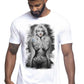 Marilyn The legend Atrice Nude Tattoo 9033-4 T-shirt Urban Men Uomo 100% Cotone Pettinato JK - STREET STYLE
